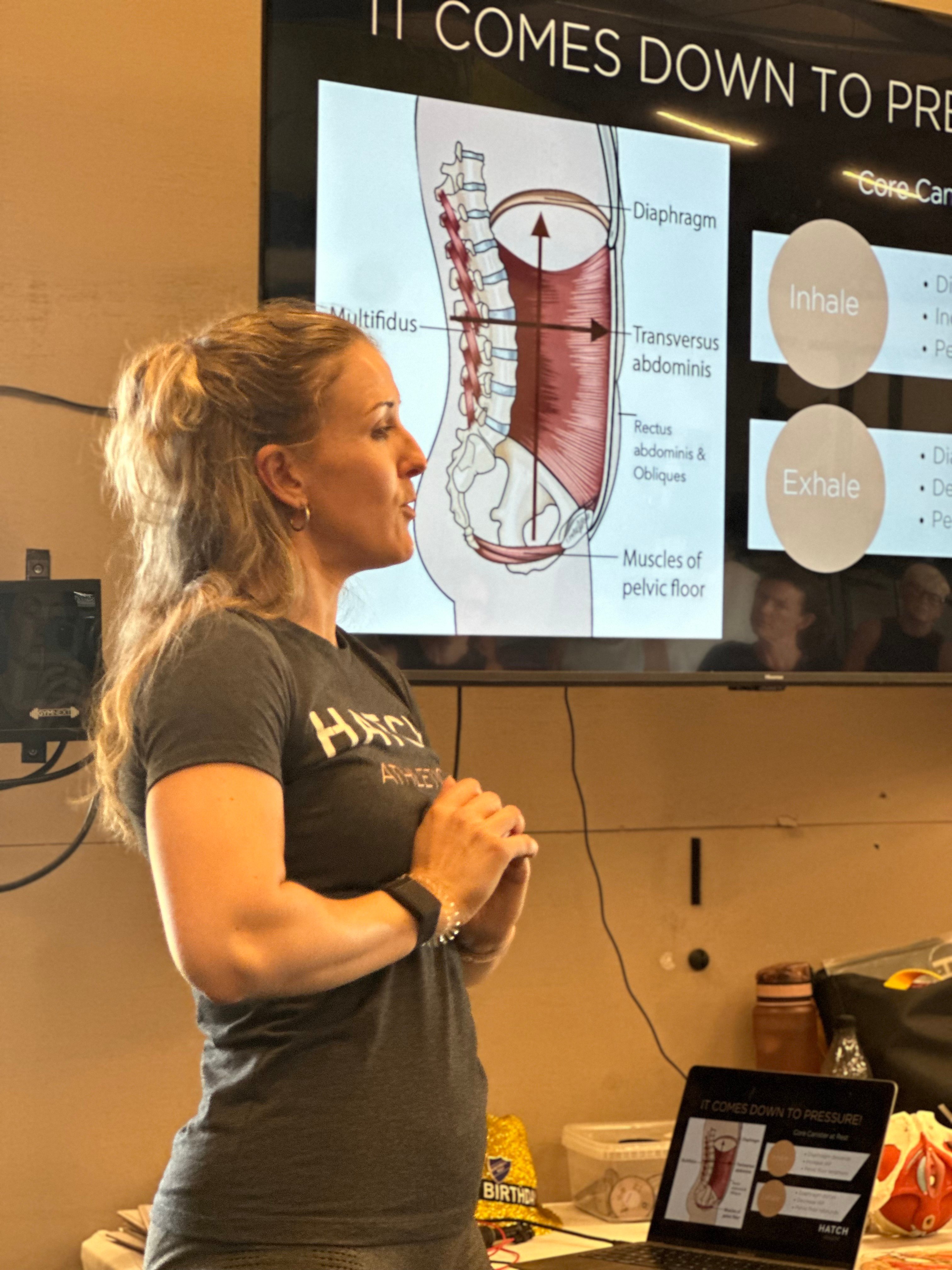 Aby teaching at a Hatch workshop